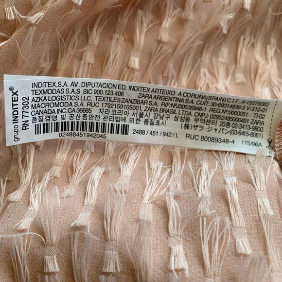 *SOLD* Zara pale pink Top - Picture 7 of 7